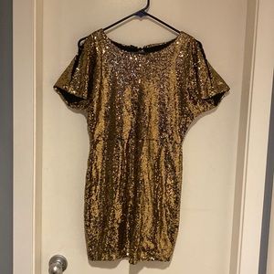 Hancy gold sequin dress, Medium